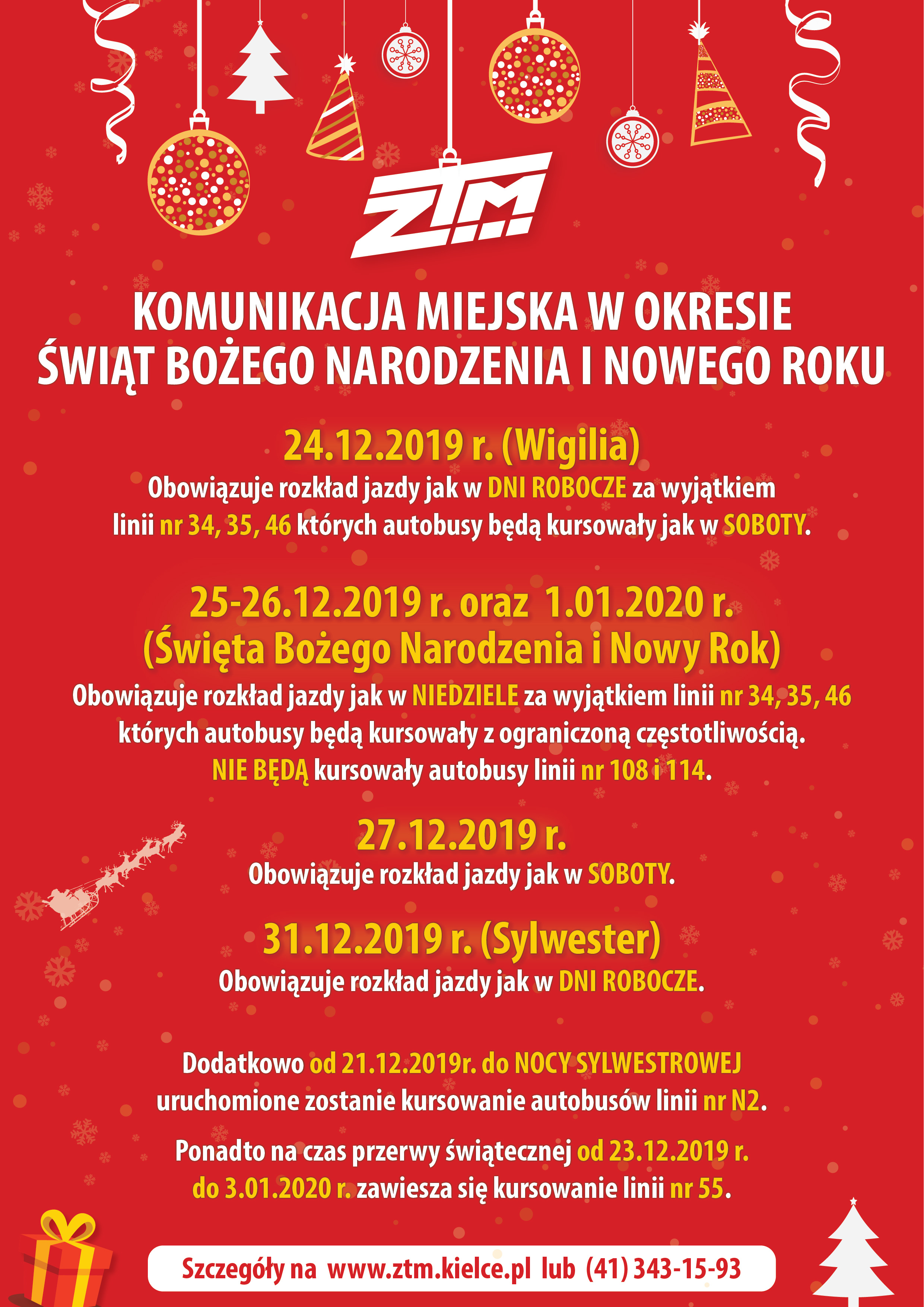 Plakat Święta Bożego Narodzenia i Nowy Rok