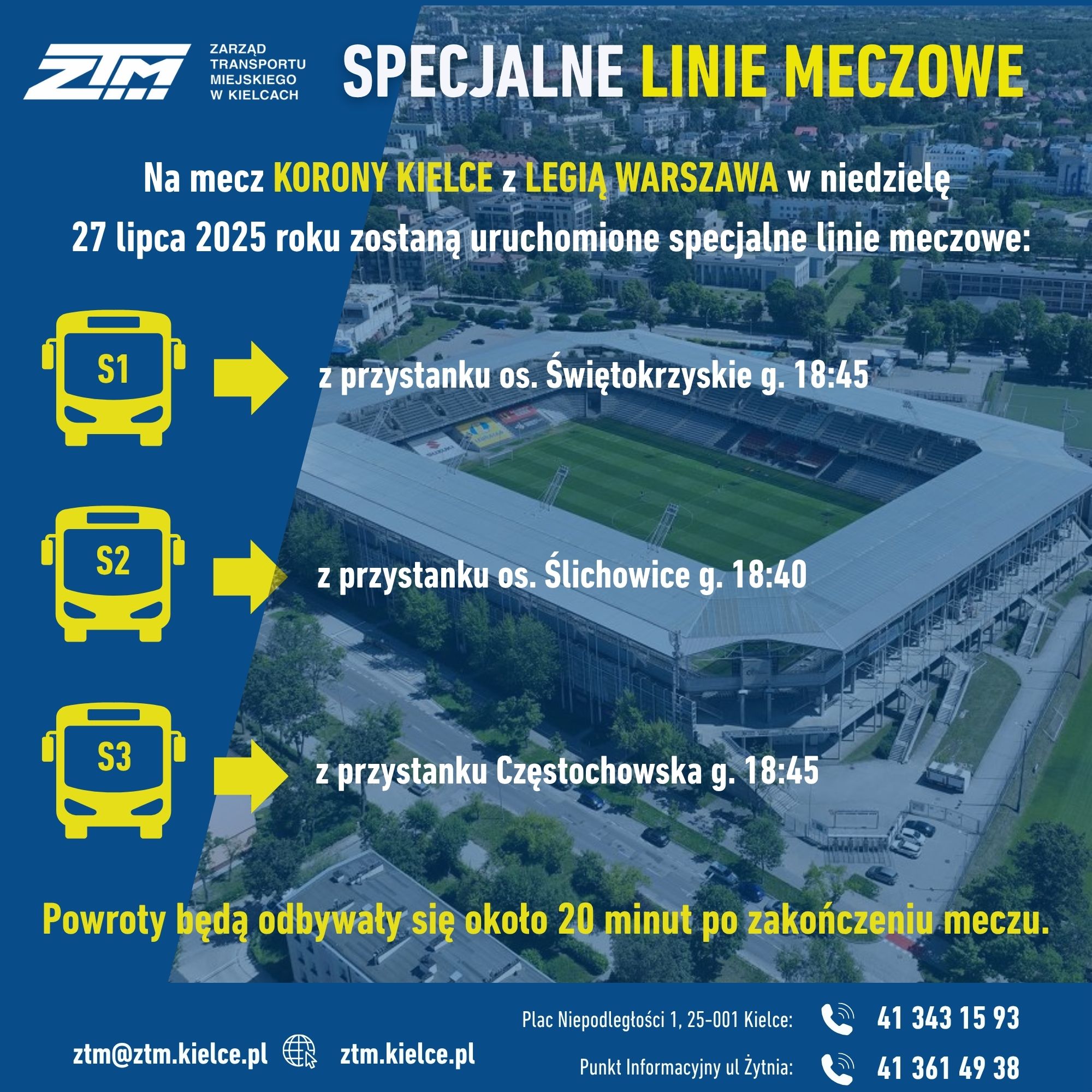 Specjalne Linie meczowe KORONA  Legia 27.07.2025 2015 (195 x 195 mm)